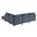 Upholstered Modular Sectional With Tall Legs, Medium Firm Seat Home Essentials