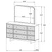 Kimpton - 9 Drawer Dresser With Mirror - Beige Furniture Max