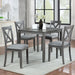 5 Piece Dining Table Set With 4 Chairs For Kitchen - Gray Home Essentials