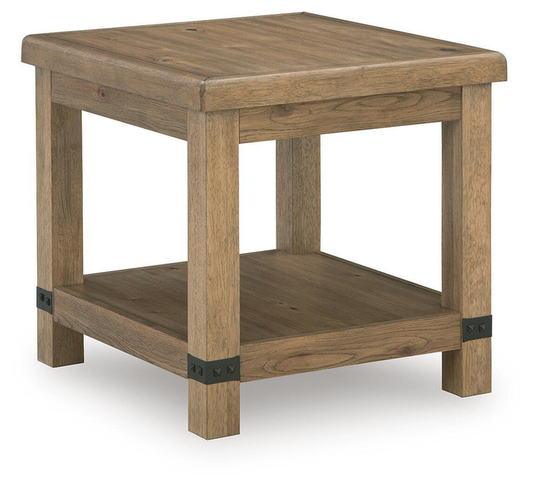 Ridgester - Rectangular End Table - Light Brown Signature Design by Ashley®