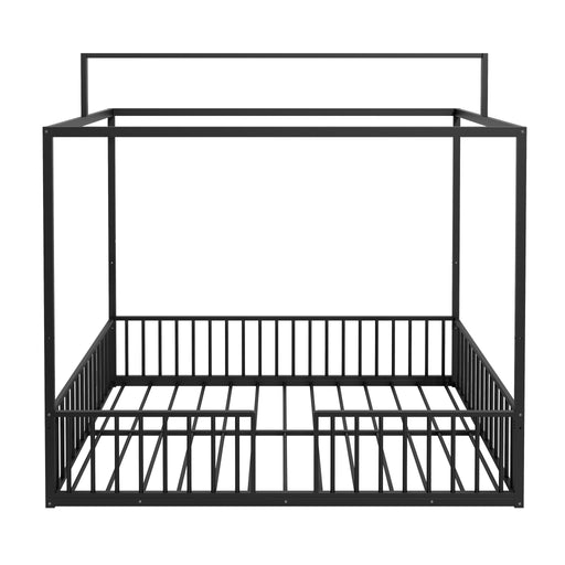 3 In 1 Convertible Montessori Floor Bed With Fenced Support Hearth and Haven