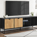 TV Stand, Storage Cabinet With Open And Closed Shelves, Console For Living Room - Black 8th Street