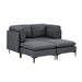 Upholstered Modular Sectional & Tall Legs Home Essentials