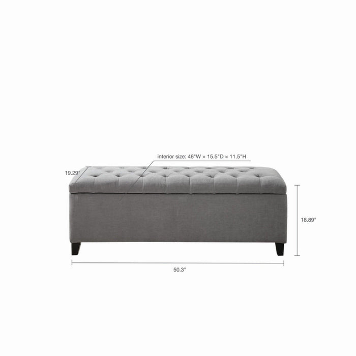 Elegant Design Tufted Top, Soft Close Storage Bench JLA