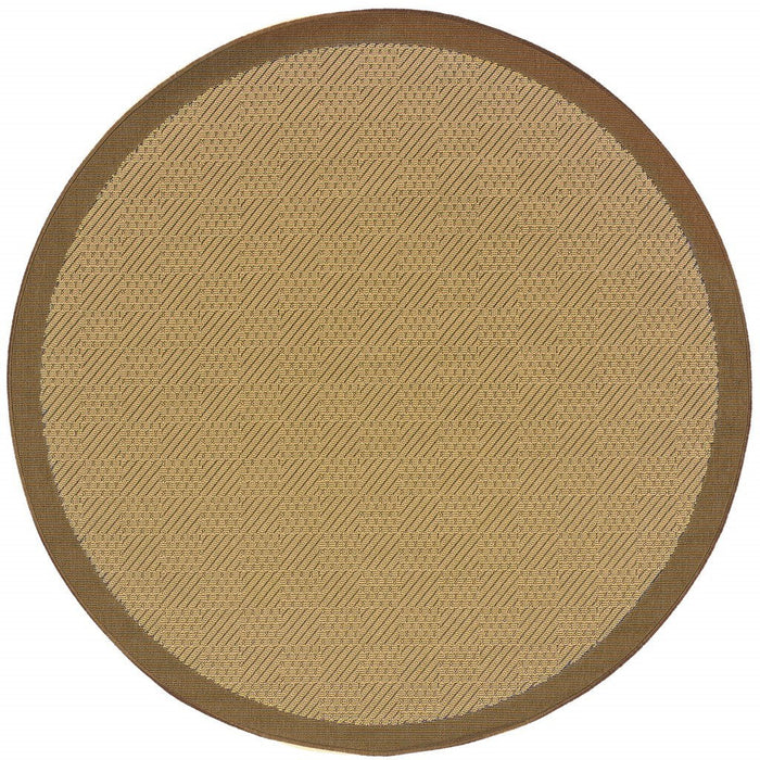 8' X 8' Indoor / Outdoor Area Rug - Beige