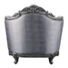 Ariadne - Chair With Pillow - Fabric & Platinum ACME