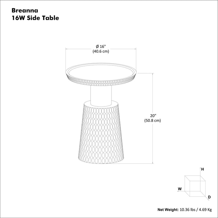 Breanna - Side Table Simpli-Home