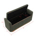 Upholstered Storage Bench With Safety Hinge Home Essentials