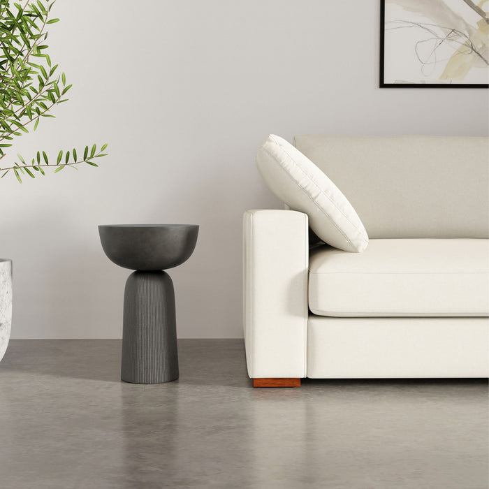 Hughes - Cast Aluminum Side Table - Black Simpli-Home