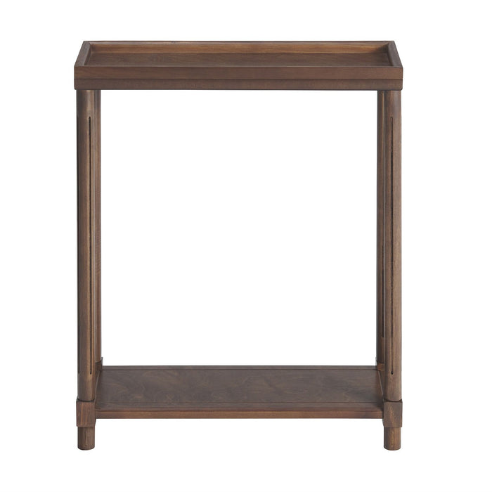 Narrow Side End Tables With Shelf (Set of 2) - Chestnut Home Essentials