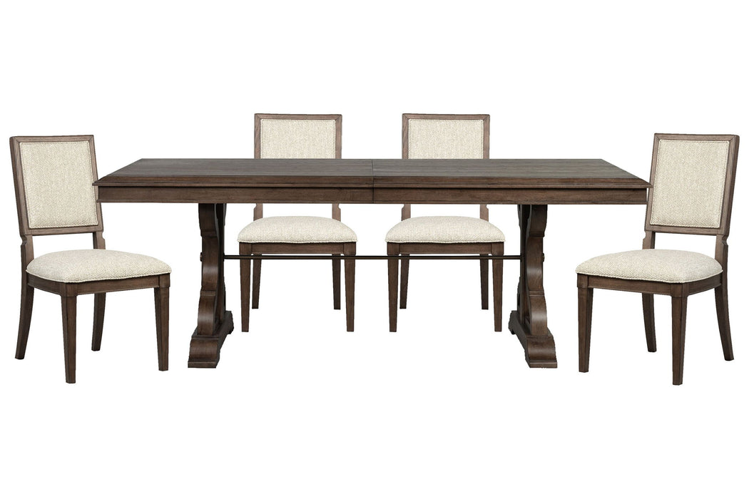 Jubilee - Extendable Trestle Dining Table Set Magnussen Furniture