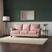 3 Seater Sofa With Nailhead Trim And Turned Legs For Living Room US Pride