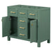 Freestanding Bathroom Vanity With 4 Drawers & 2 Cabinets - Green Hearth and Haven