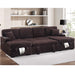 Convertible Sectional Upholstered Sleeper Sofa With Storage Chaise Home Essentials