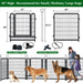 Heavy Duty Dog Playpen Outdoor 16 Piece Panels - Snow Leopard Daily Nest