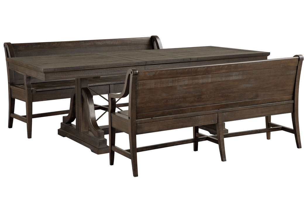 Westley Falls - Extendable Trestle Dining Table Set Magnussen Furniture