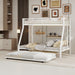 Bunk Bed For Kids, Convertible Frame With Ladders & Guardrail Home Essentials