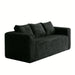 Cloud Loveseat Sofa Couch, Compressed - Black Home Essentials
