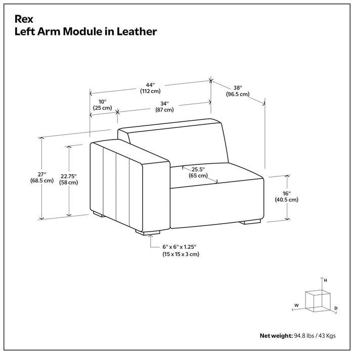 Rex - Sofa Module Simpli-Home
