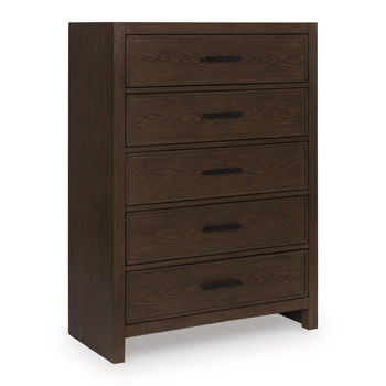 Ticanter - Five Drawer Chest - Brown Signature Design by Ashley®