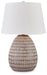 Darrich - Metal Table Lamp - Beige / White Signature Design by Ashley®