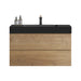 Alice - Natural Oak Bathroom Vanity With Sink, Large Storage Wall Mounted Floating Bathroom Vanity For Modern Bathroom, One-Piece Sink Basin Without Drain Home Essentials