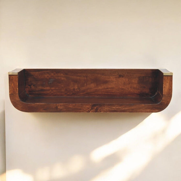 Indira - Floating Console Table - Walnut Artisan Furniture