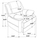 Worthington - Padded Arm Accent Chair - Dark Brown Furniture Max