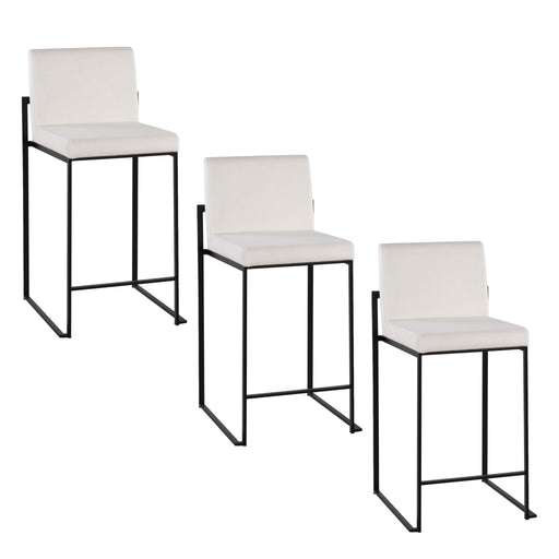 Fuji - Contemporary Modern Elegance, High Back Counter Stool Lumi Source