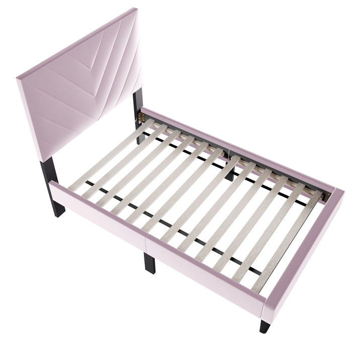 Bed Set With Adjustable Headboard Home Essentials