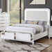 Bed With LED Lights Panel Headboard And Footboard Frame Home Essentials