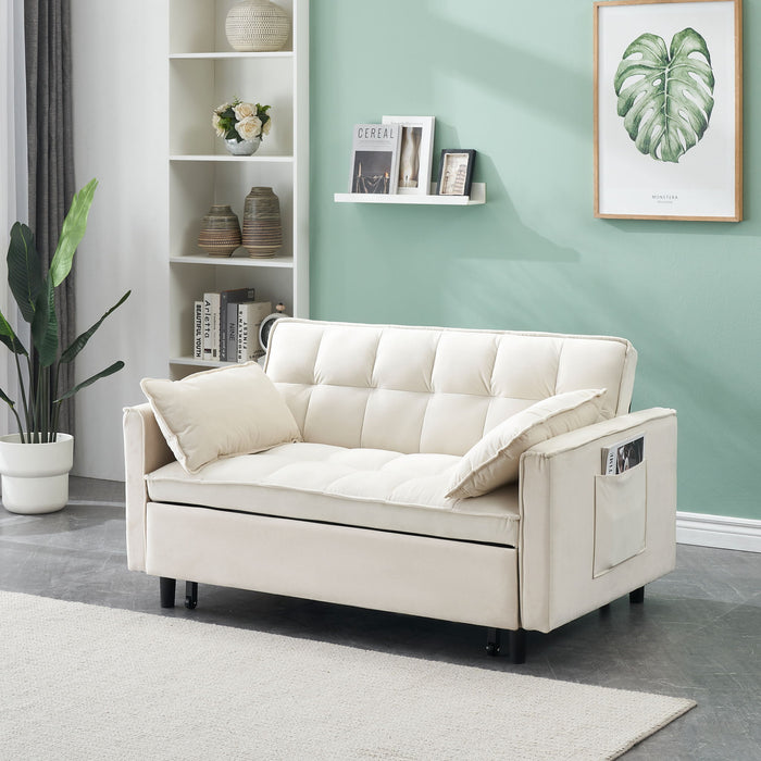 Sofa Bed With Pockets, 3 In 1 Convertible For Living Room Home Essentials