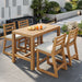 Patio Bar Set With Ergonomic Chairs Hearth and Haven