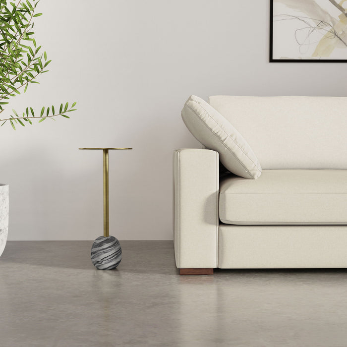 Melene - Side Table - Gray / Gold Simpli-Home