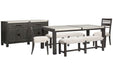 Plum Creek - 6 Piece Rectangular Dining Table Set Magnussen Furniture