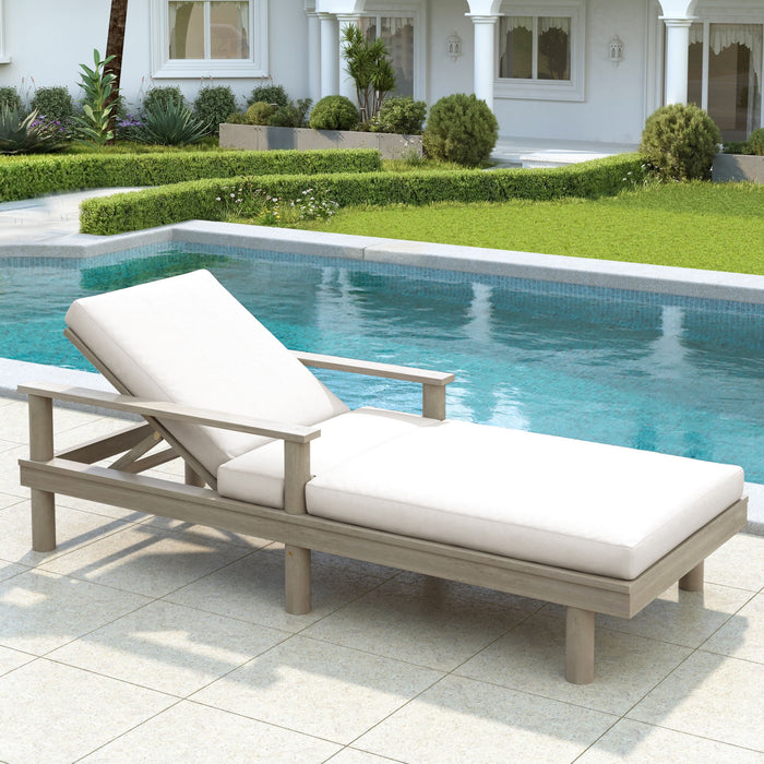 5 Position Adjustable Outdoor Chaise Lounge Hearth and Haven
