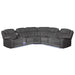 Challenger - Recliner Sectional Sofa, Built In USB, C Ports & Bluetooth Matrix Furniture Group