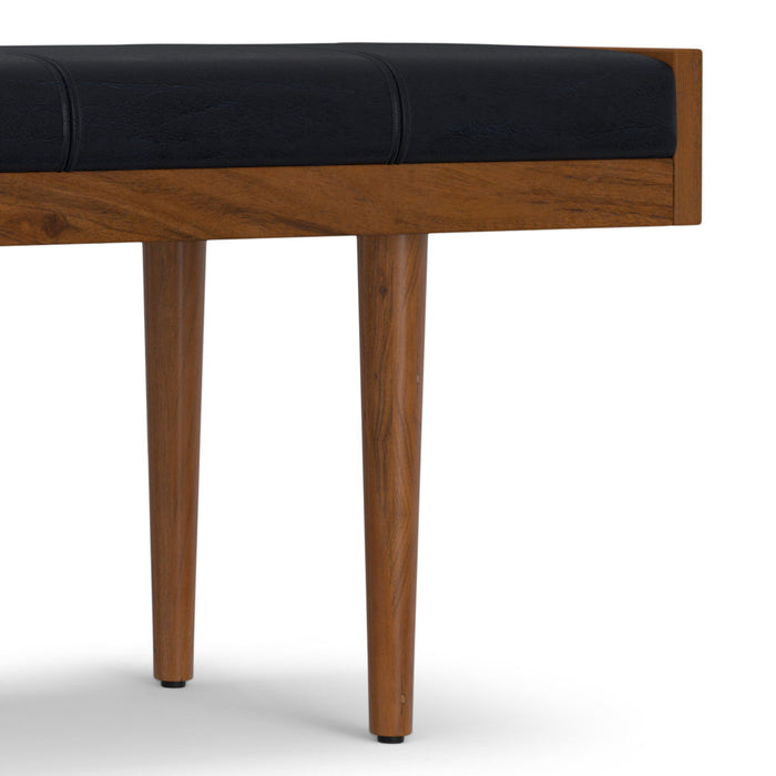 Anya - Ottoman Bench - Black Simpli-Home