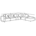 Colleen - 6 Piece Modular Sectional With Tight Seats - Terracotta Furniture Max