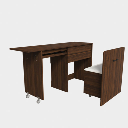 Folding Desk With Mirror And Storage Stol For Bedroom Home Essentials