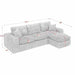 Sectional Sofa With Moveable Ottoman Home Essentials