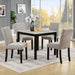 Modern 4 Person Dining Table Set With 4 Chairs Home Essentials