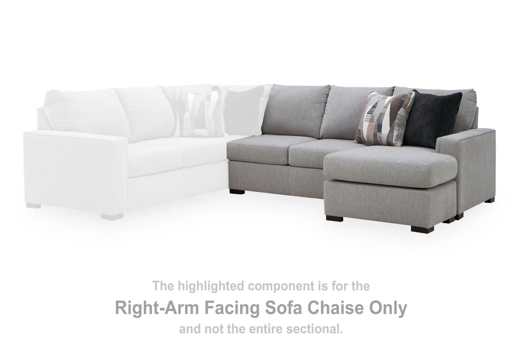 Lakepoint - RAF Sofa Chaise - Nickel Benchcraft®