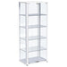 Nevra - 4 Shelf Display LED Curio Cabinet Furniture Max
