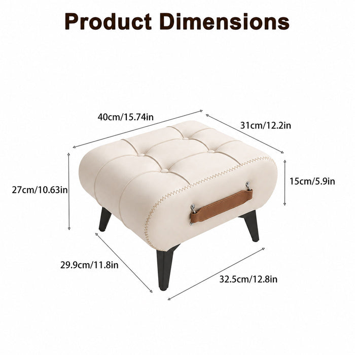 Minimalist Footstool With Hidden Storage Home Essentials