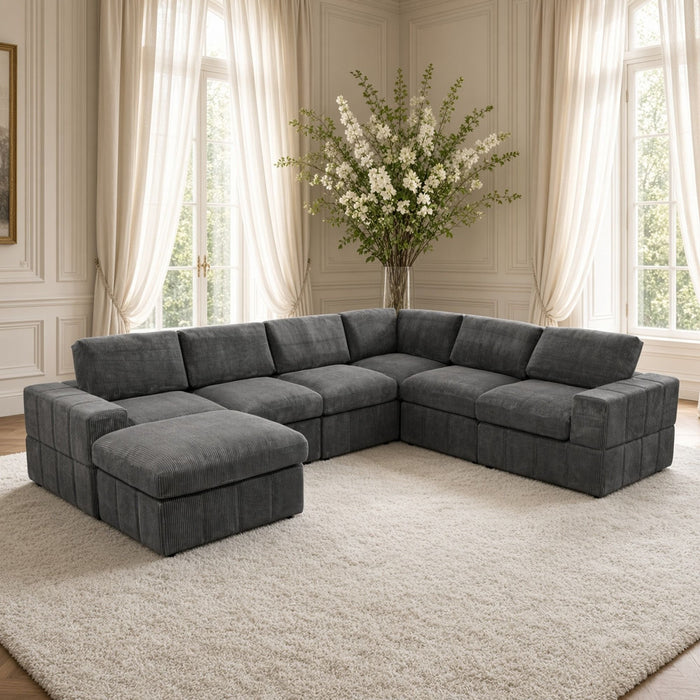 Modular Sectional Sofa, Reversible Set Home Essentials