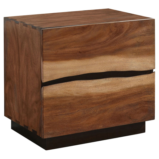 2 Drawer Nightstand With Drawer - Brown Furniture Max