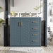 Retro Style Bathroom Vanity, 3 Drawers & Soft Closing Doors Hearth and Haven