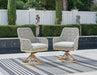 Seton Creek - Swivel Chair With Cushion (Set of 2) - Gray Signature Design by Ashley®