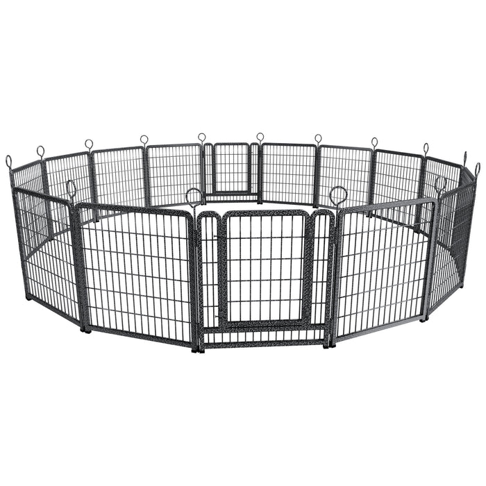 Heavy Duty Dog Playpen Outdoor 16 Piece Panels - Snow Leopard Daily Nest